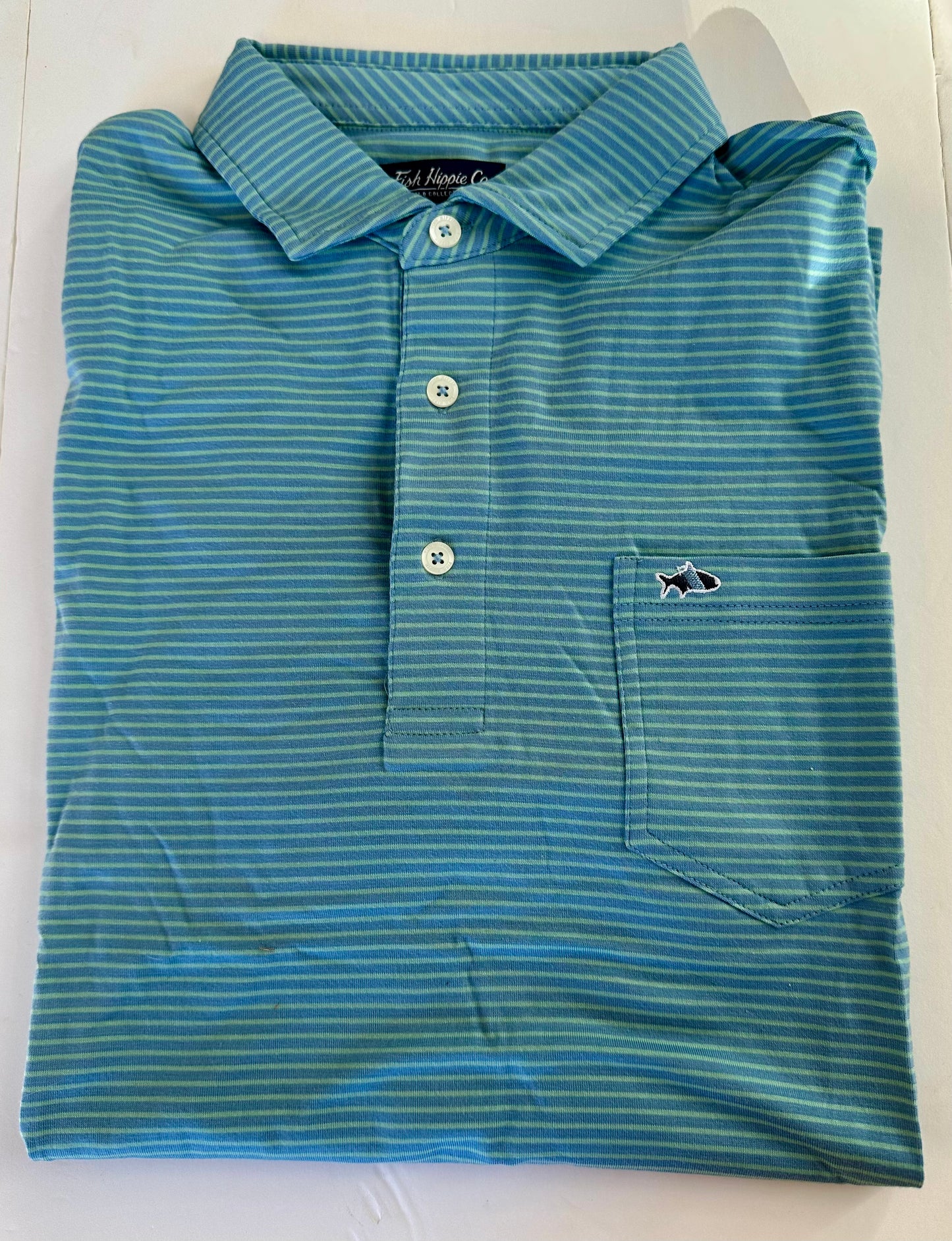 Fish Hippie Shellbine Stripe Polo (4 Colors)