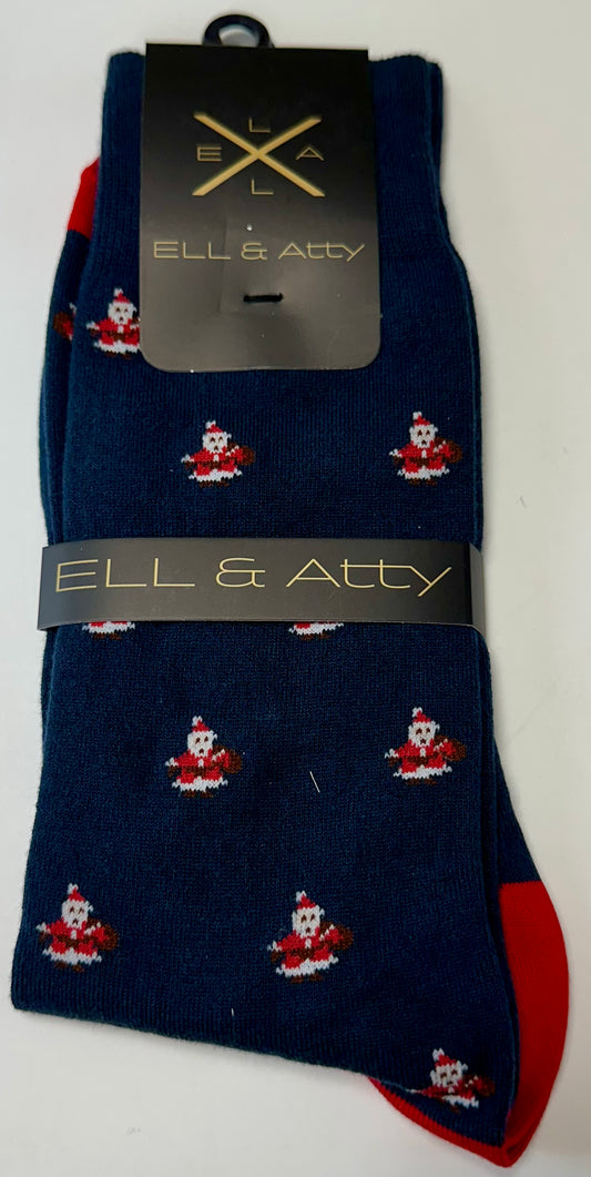 Ell & Atty Dress Socks - Santa