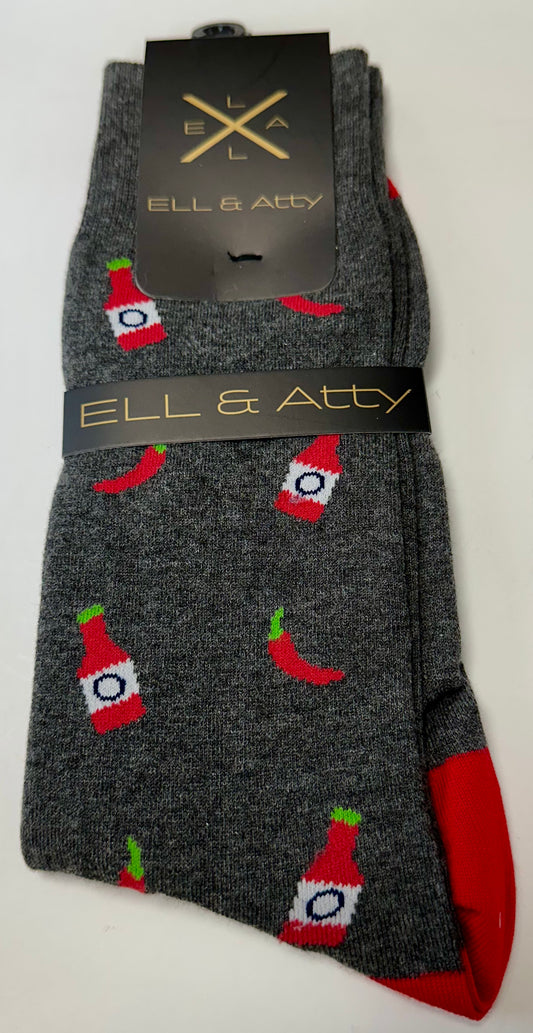 Ell & Atty Dress Socks - Hot Sauce