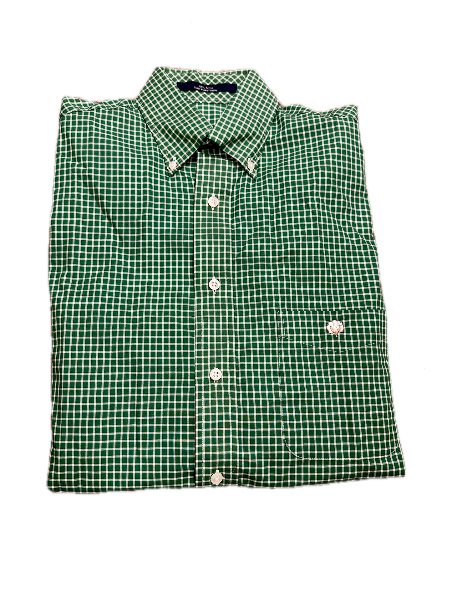 The Shirt Shop Green Plaid Button Down