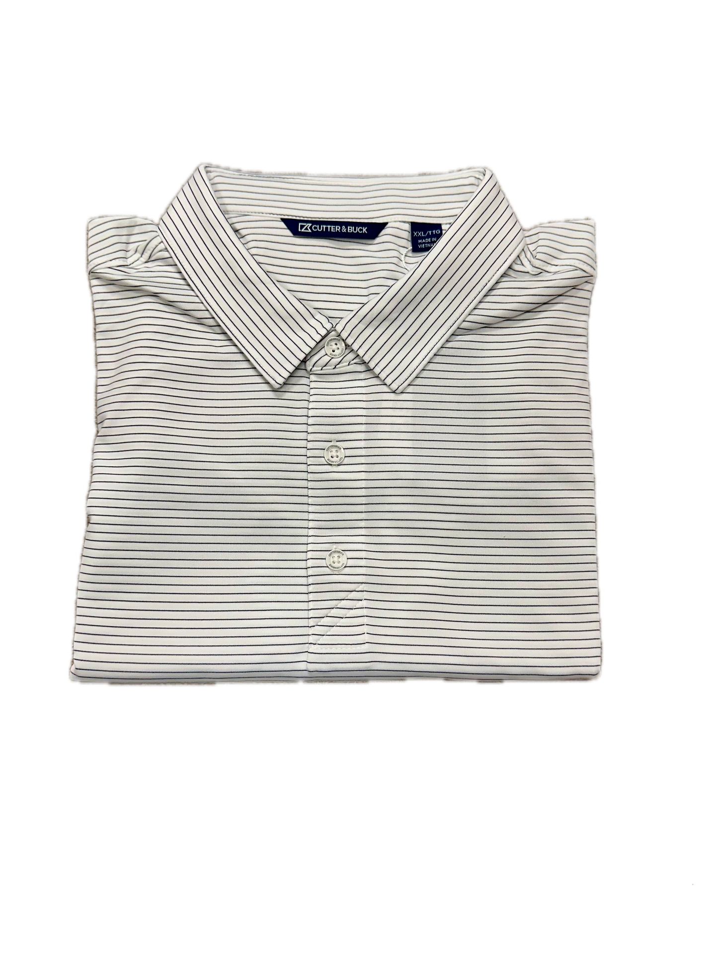 Cutter & Buck Pin-Striped Polos (4 Colors)