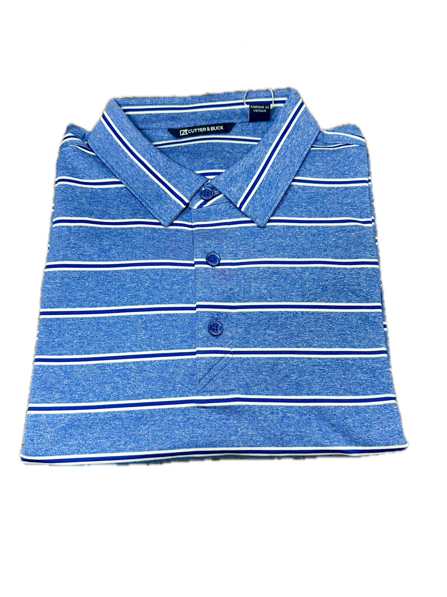 Cutter & Buck Melange Stripe Polos (3 Colors)