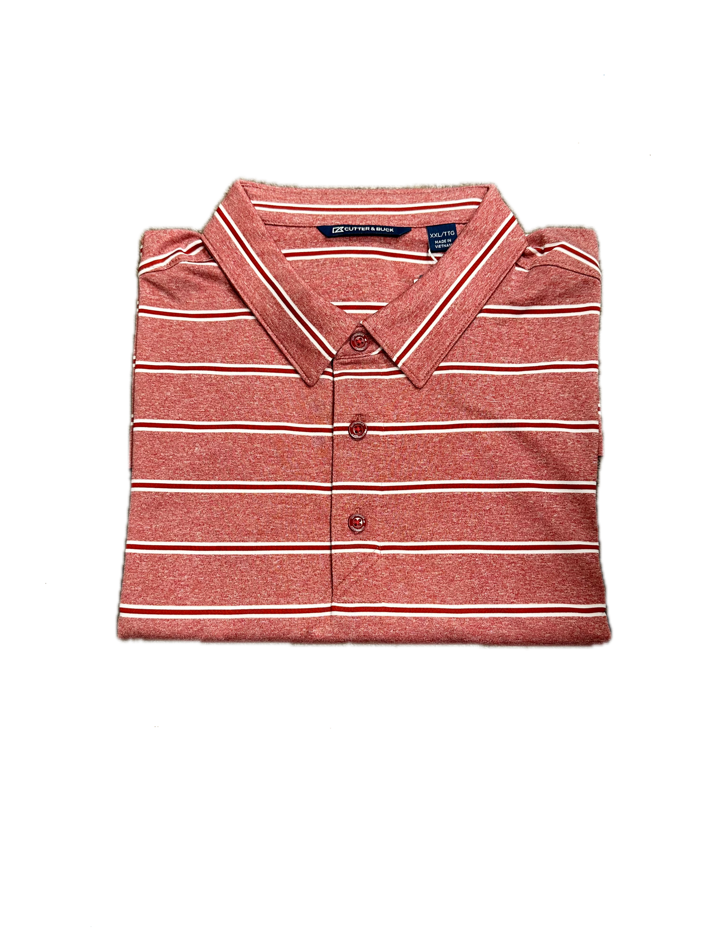 Cutter & Buck Melange Stripe Polos (3 Colors)