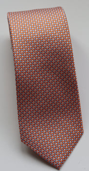 The Shirt Shop Tie Orange/Purple/Peach Circles