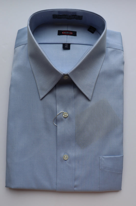 The Shirt Shop Dress Shirt - Blue Spread (Average Sleeve Length)