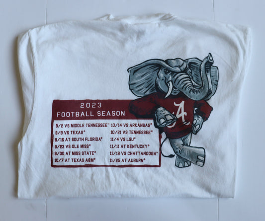 The Shirt Shop Alabama 2023 Football Schedule T-Shirt