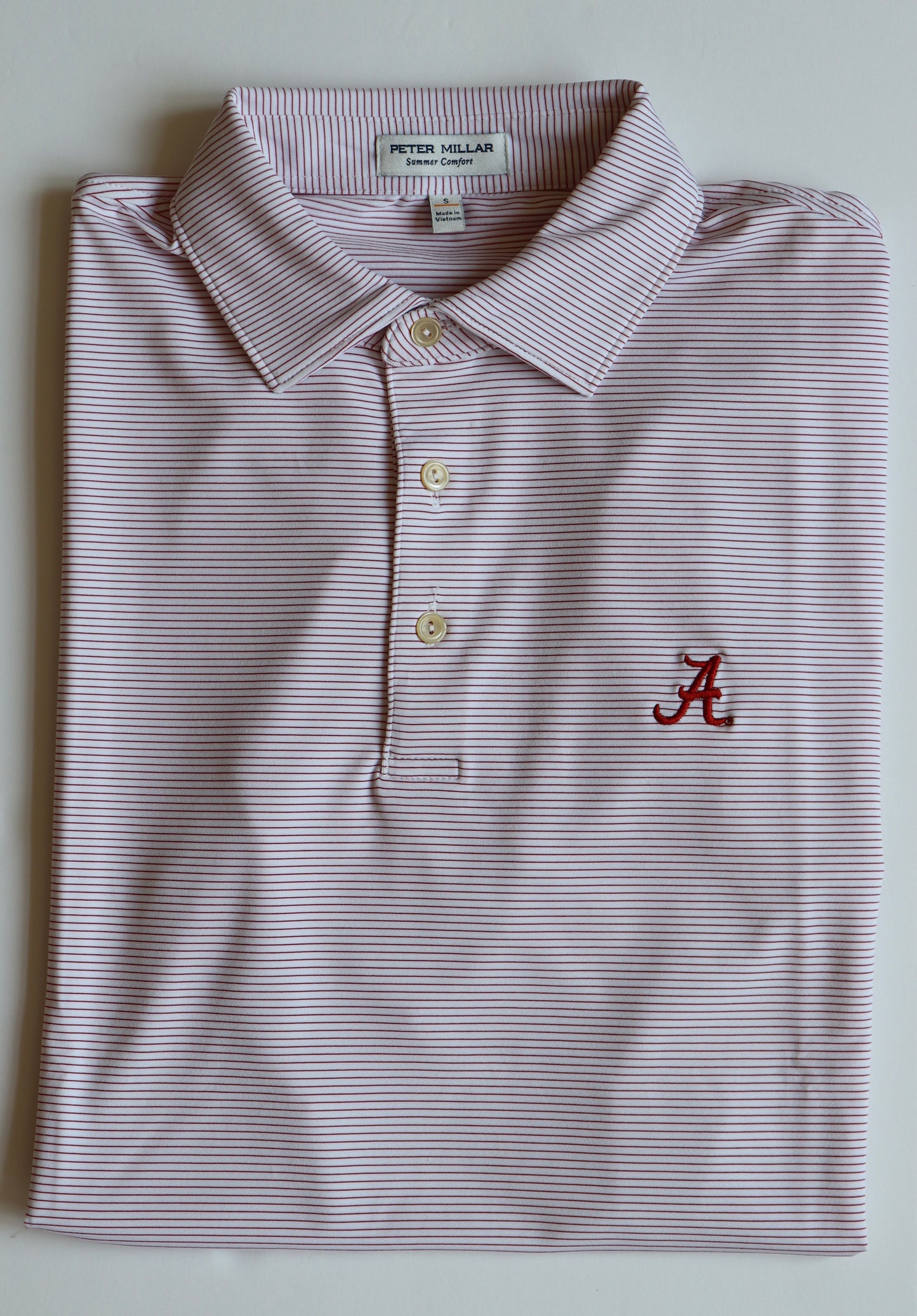 Peter Millar Crimson & White Halford Polo (Script A)