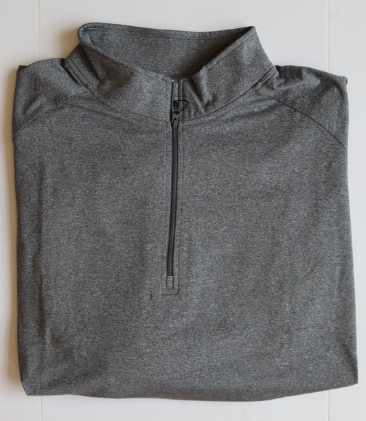 The Shirt Shop Charcoal Gray Heathered Quarter-Zip