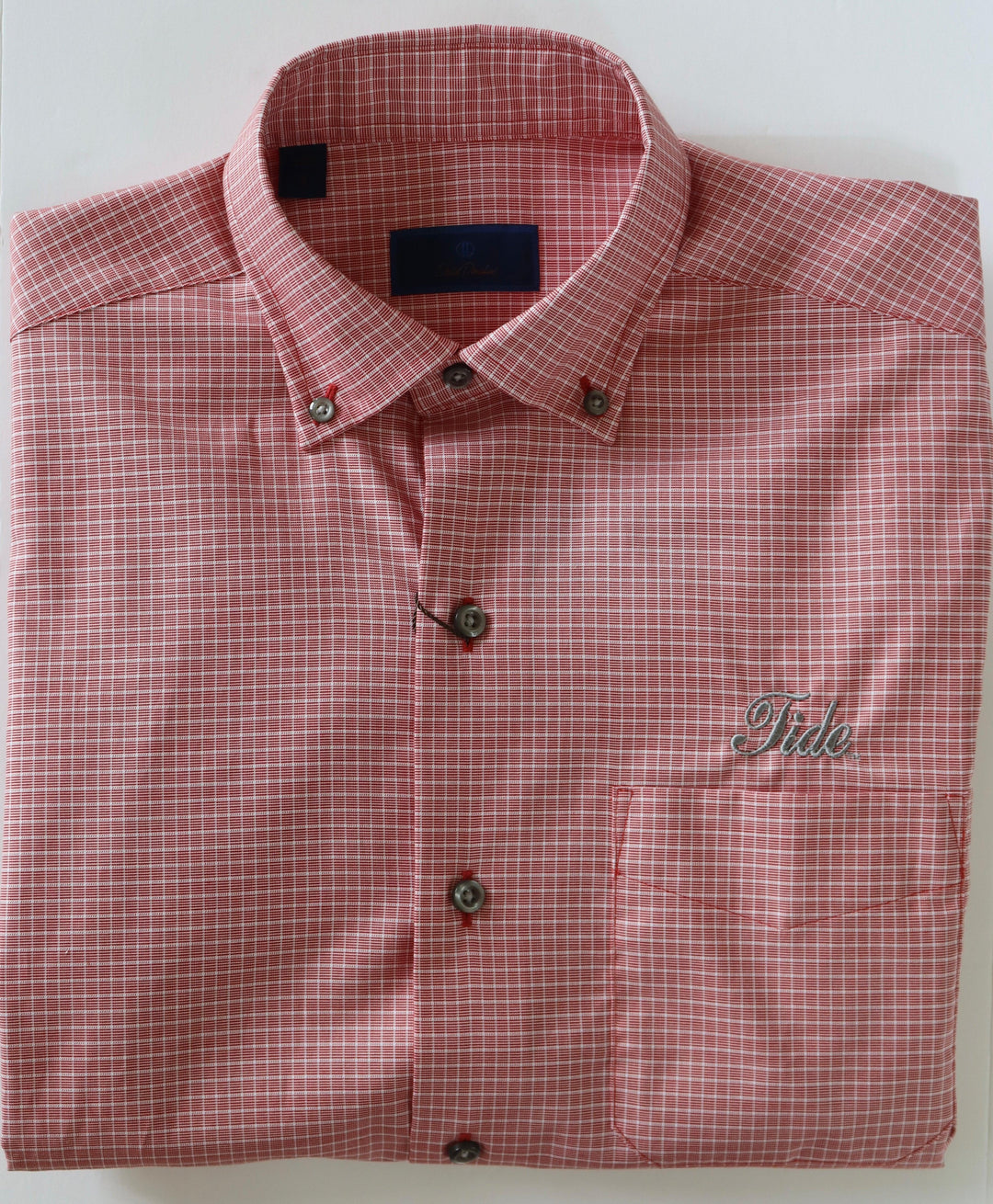 crimson tide dress shirt Southern Tide Alabama Red Tide Gingham Button Down Shirt Red (Size L) 91% Nylon 9% Stretch