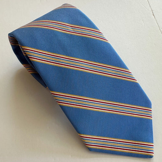 R. Hanauer Tie - Blue Iverson Stripe