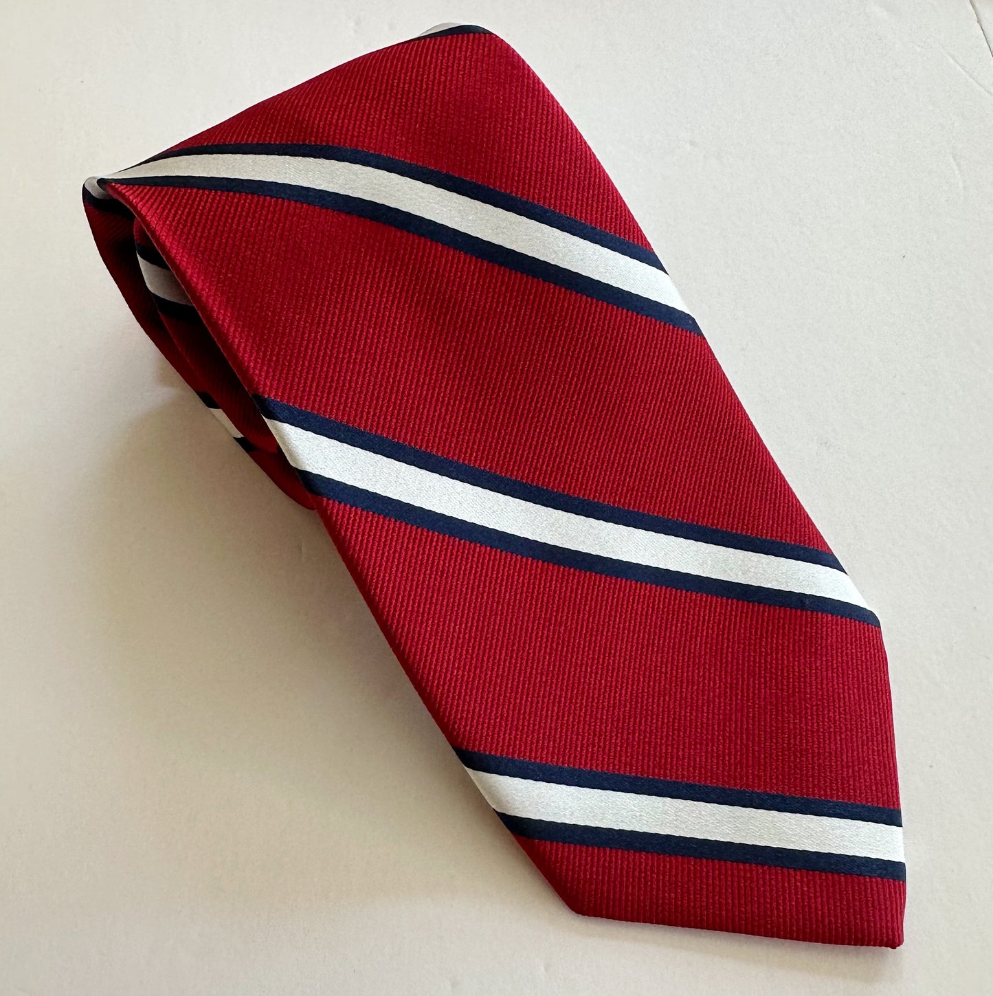R. Hanauer Tie - Berry Butler Stripe