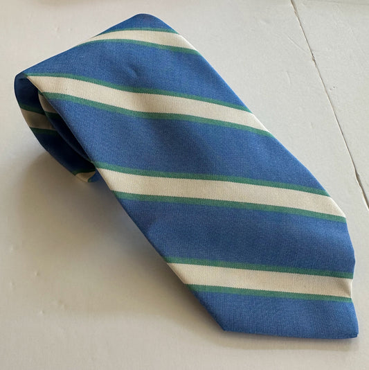 R. Hanauer Tie - Azure Dudley Stripes