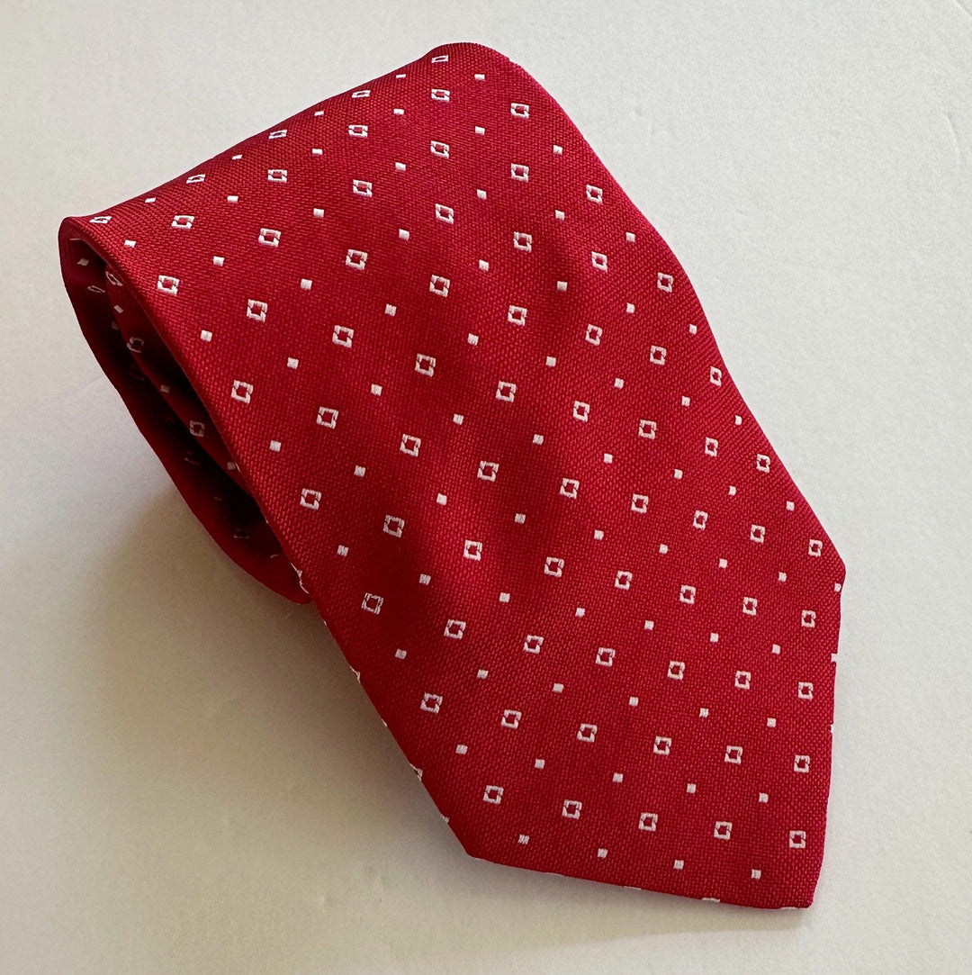 R. Hanauer Tie - Red Joro Neats