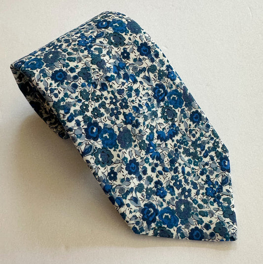 R. Hanauer Tie - Emma & Georginia Dark Blue Floral