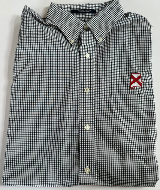 The Shirt Shop Black Grid Button Down (State Flag)