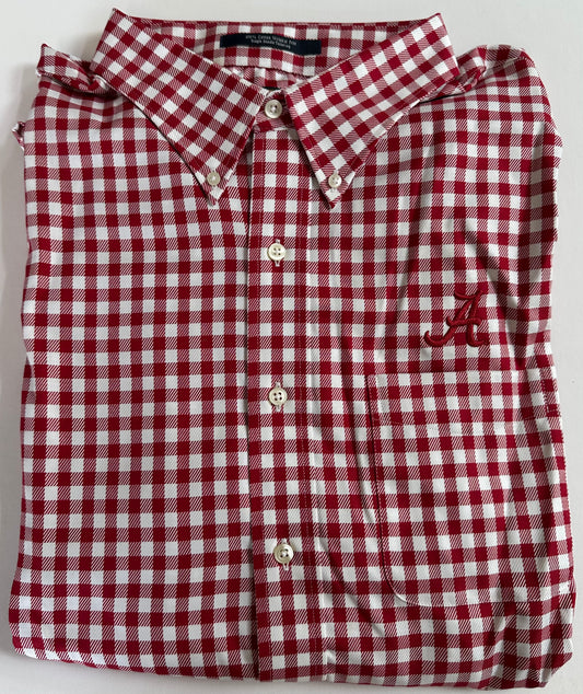 The Shirt Shop Red Checker Button Down (Script A)