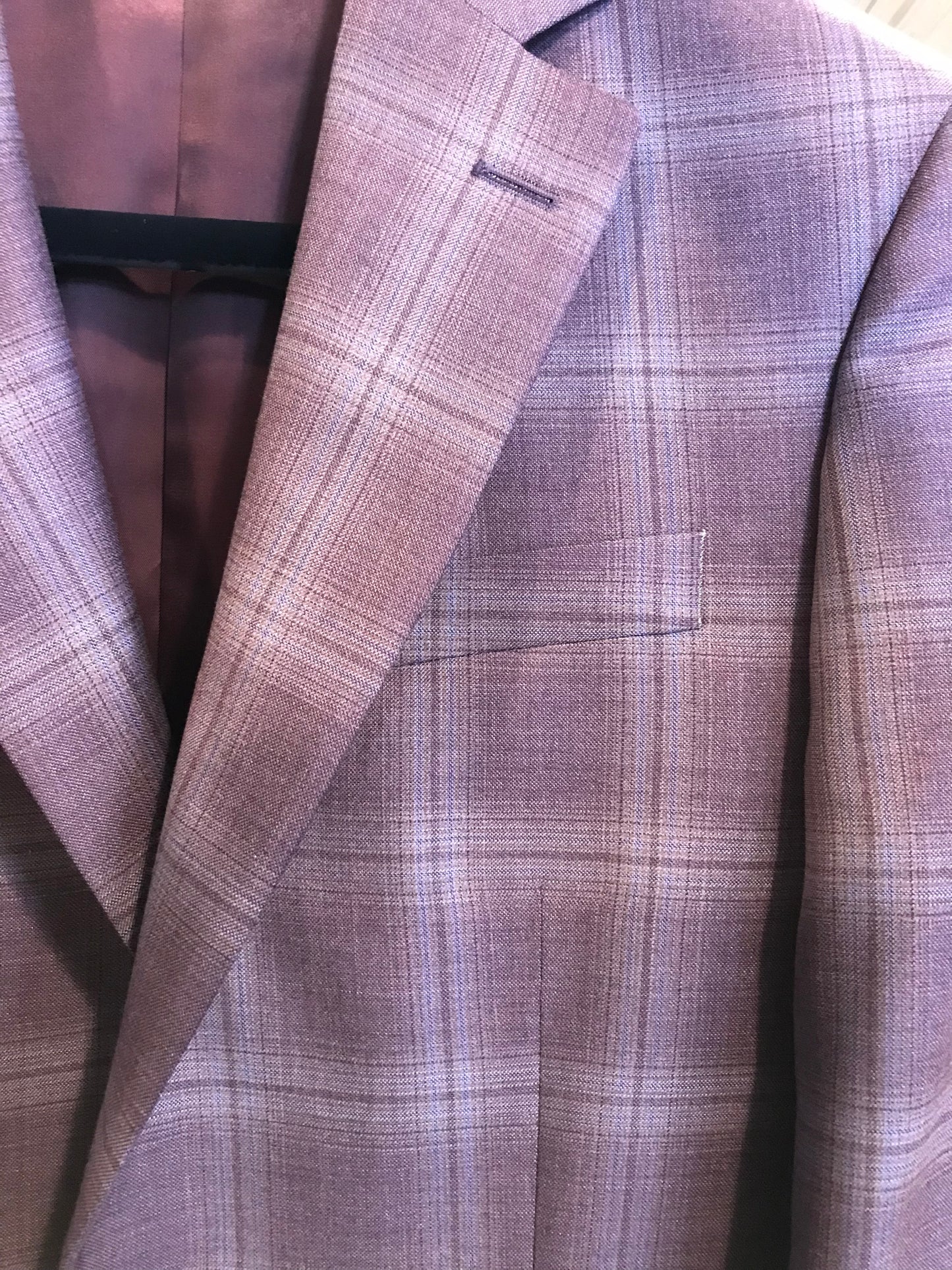 Peter Millar Purple Windowpane Sport Coat