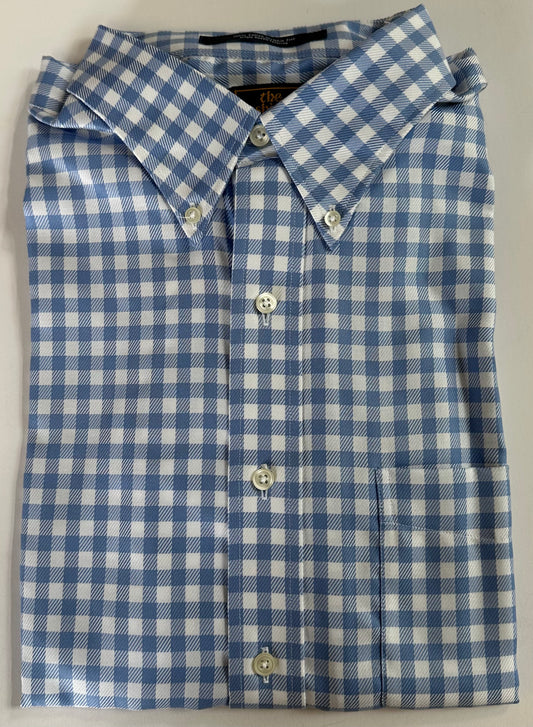 The Shirt Shop Blue Checker Button Down