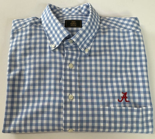 The Shirt Shop Blue Checker Button Down (Script A)
