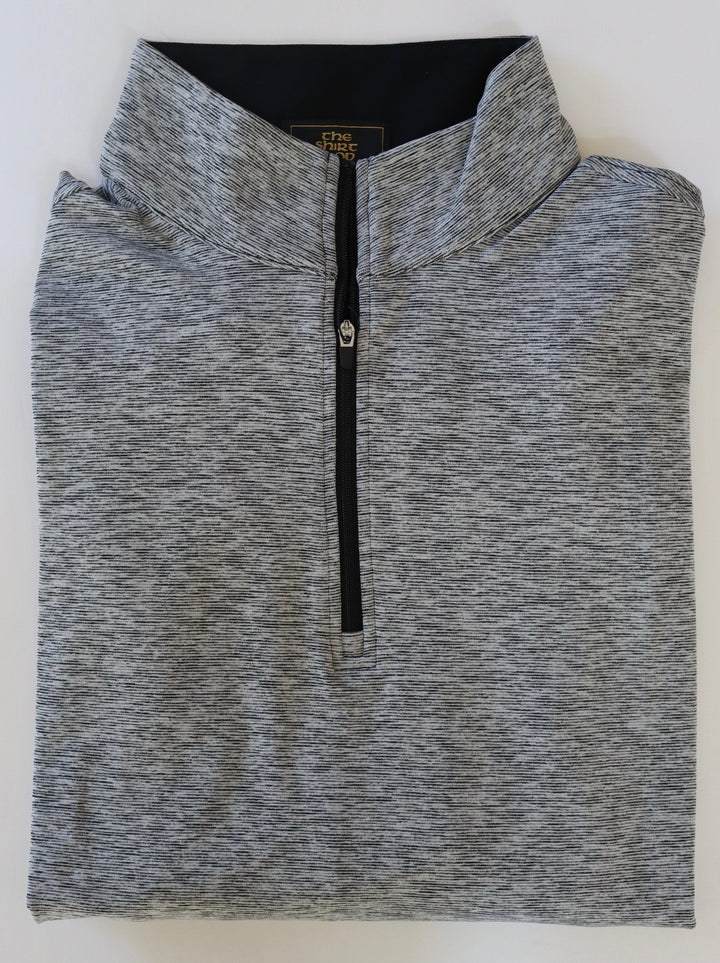 The Shirt Shop Trip Quarter Zip- Black