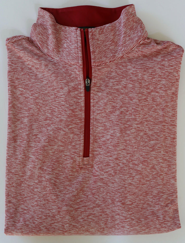 The Shirt Shop Trip Quarter Zip- Crimson