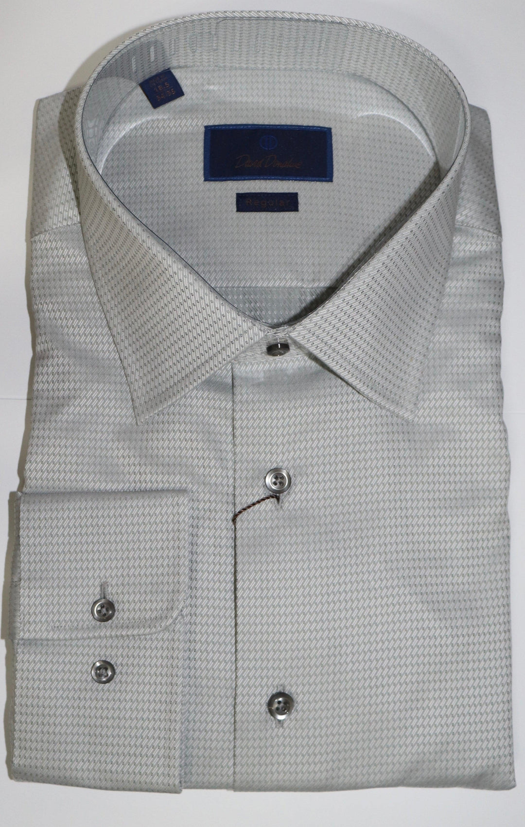 David Donahue Regular Fit Pearl Barrel Cuff Dress Shirt David Donahue Regular Fit Pearl Barrel Cuff Dress Shirt