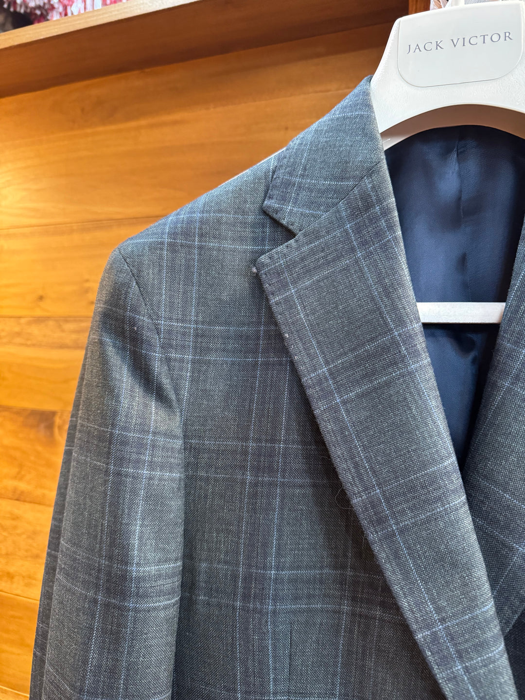 Jack Victor Green/Navy Windowpane Sport Coat