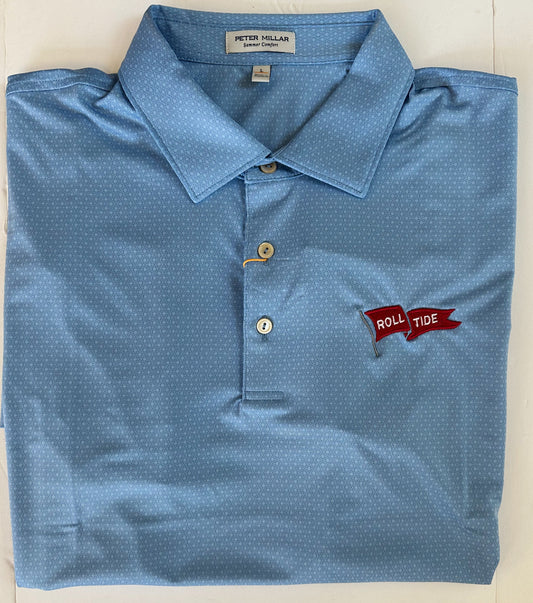 Peter Millar Cottage Blue Tesseract Polo (Pennant Flag)