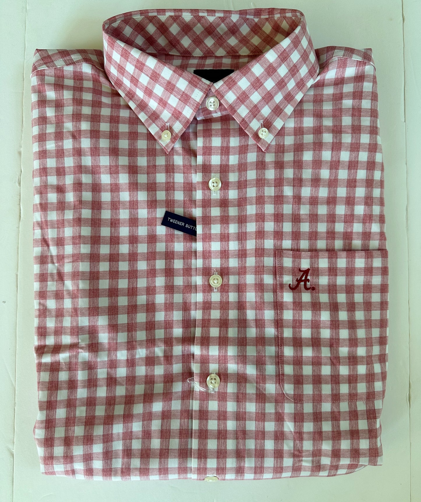 Johnnie-O Archies Button Up Shirt (Script A) - Crimson