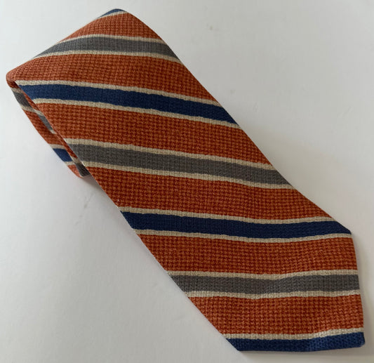 R. Hanauer Tie - Orange Chester Stripe