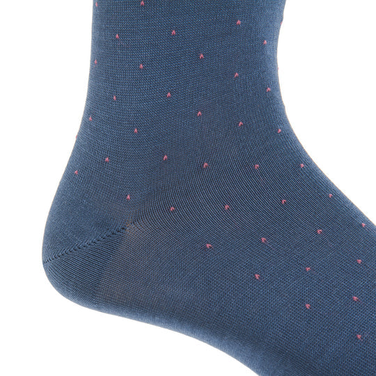 The Shirt Shop Pin Dot Cotton Dress Sock (2 Colors)
