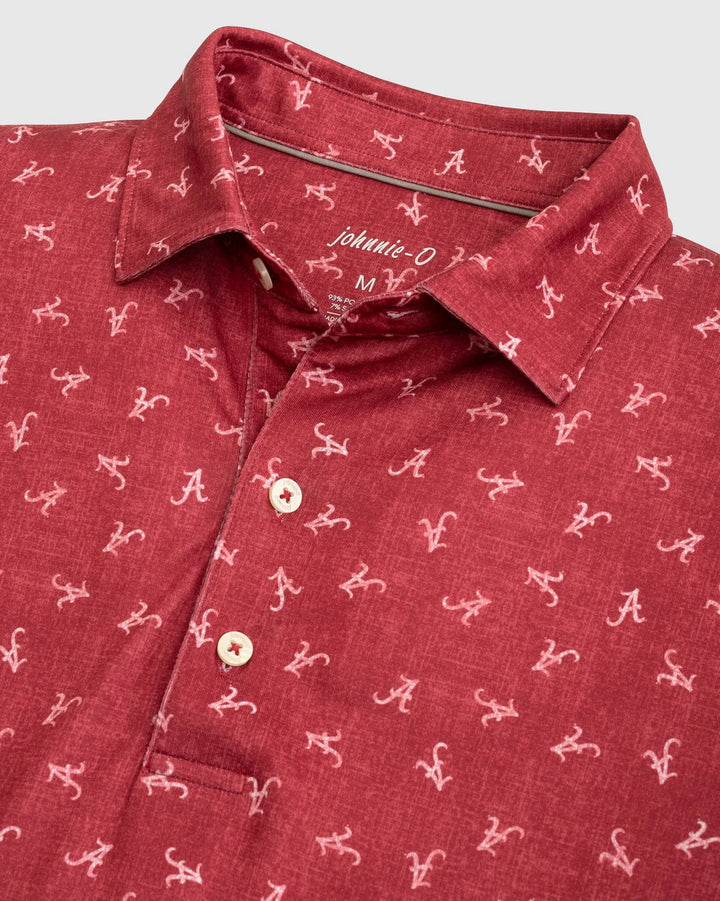 Johnnie-O Alabama Stadium Exeter Printed Jersey Performance Polo
