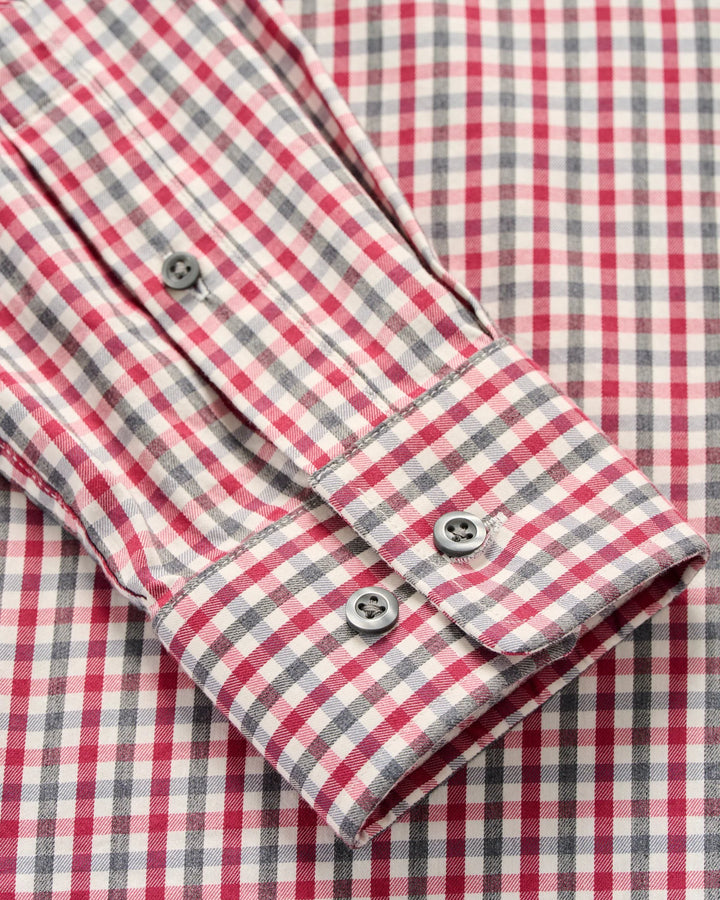 Johnnie-O Kirtland Performance Button Up- Malibu Red