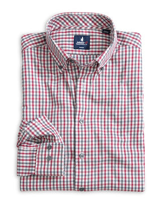 Johnnie-O Kirtland Performance Button Up- Malibu Red