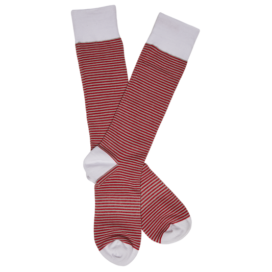 DeadSoxy Crimson Mini Stripe Socks