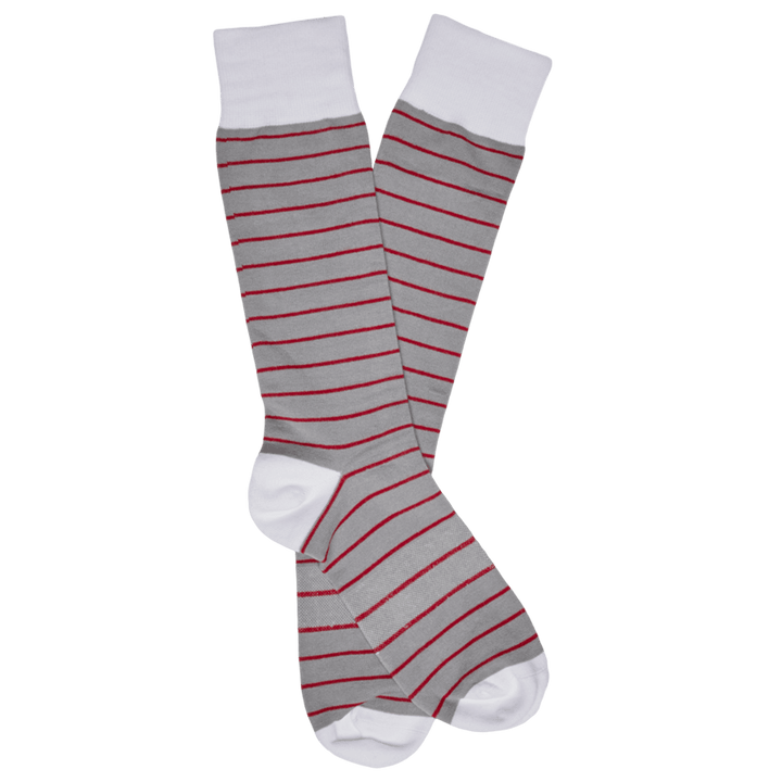 DeadSoxy Crimson Wide Stripe Socks