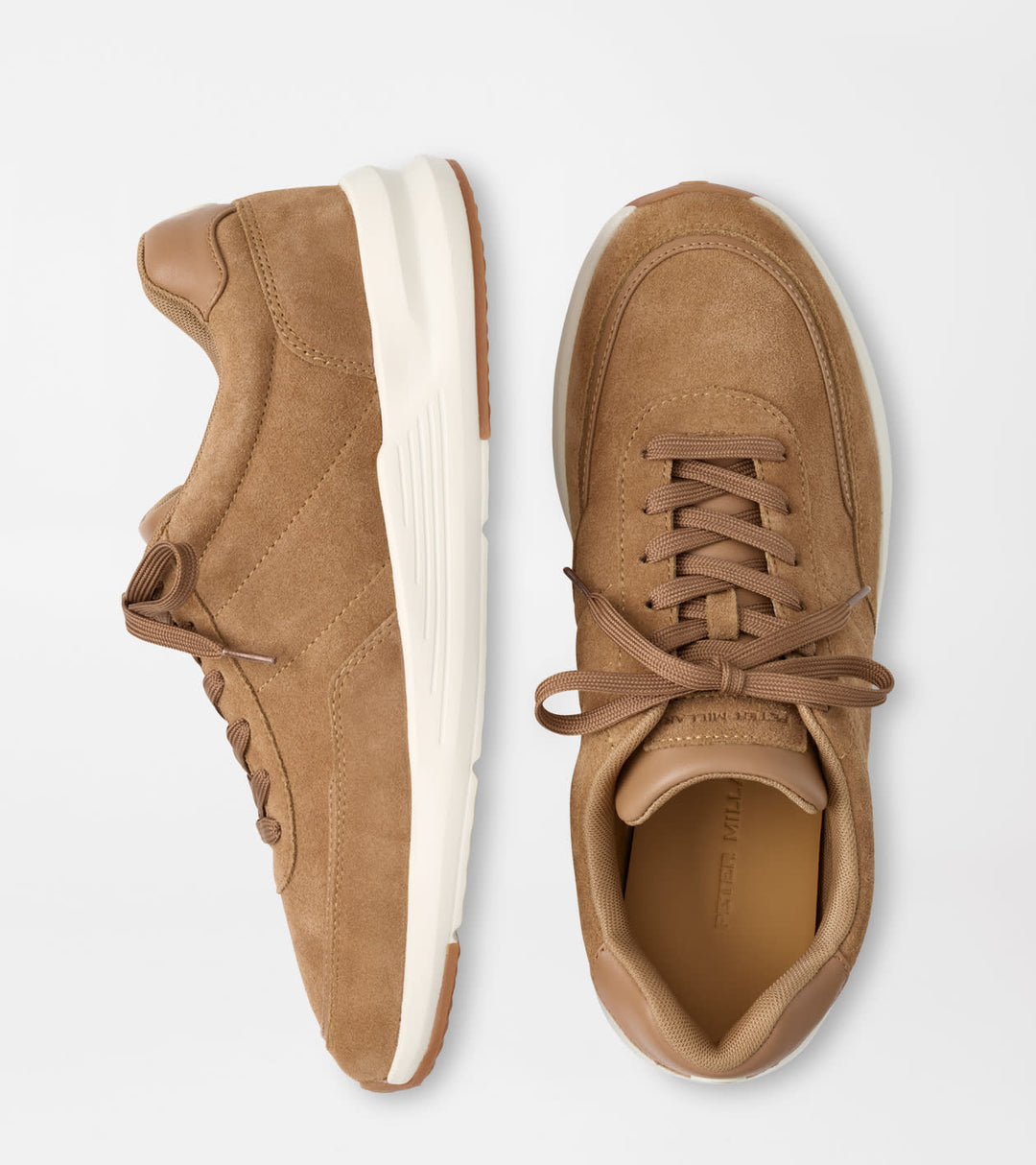 Peter Millar Journeyman Suede Sneaker - Dark Jute