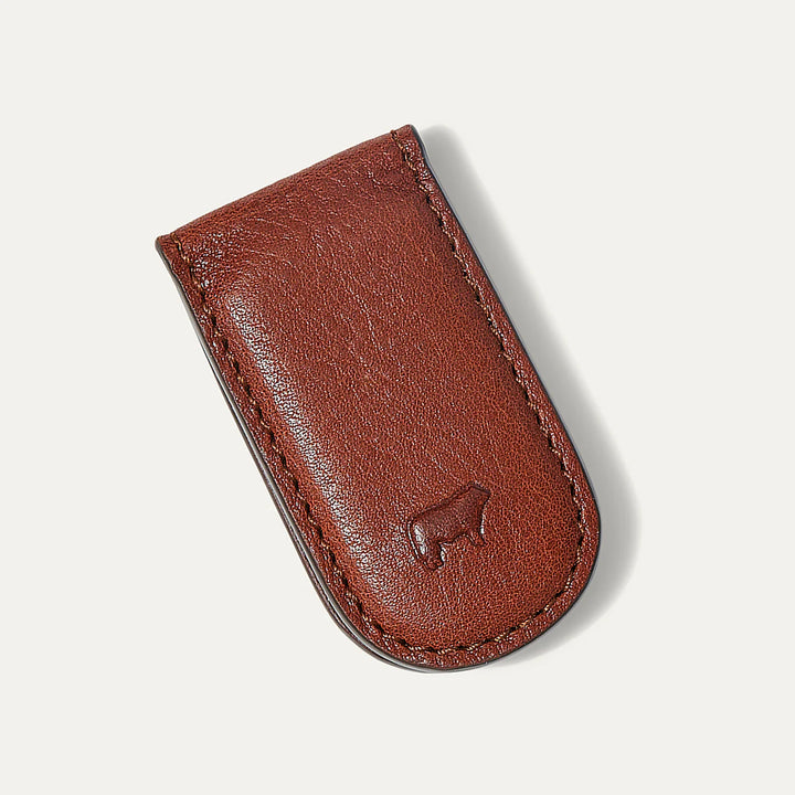 Will Leather Goods Classic Money Clip- Cognac