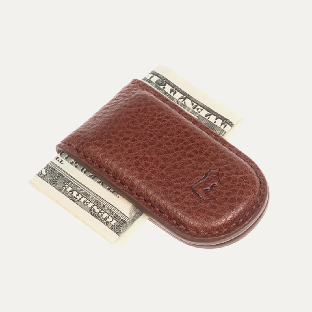 Will Leather Goods Classic Money Clip- Cognac