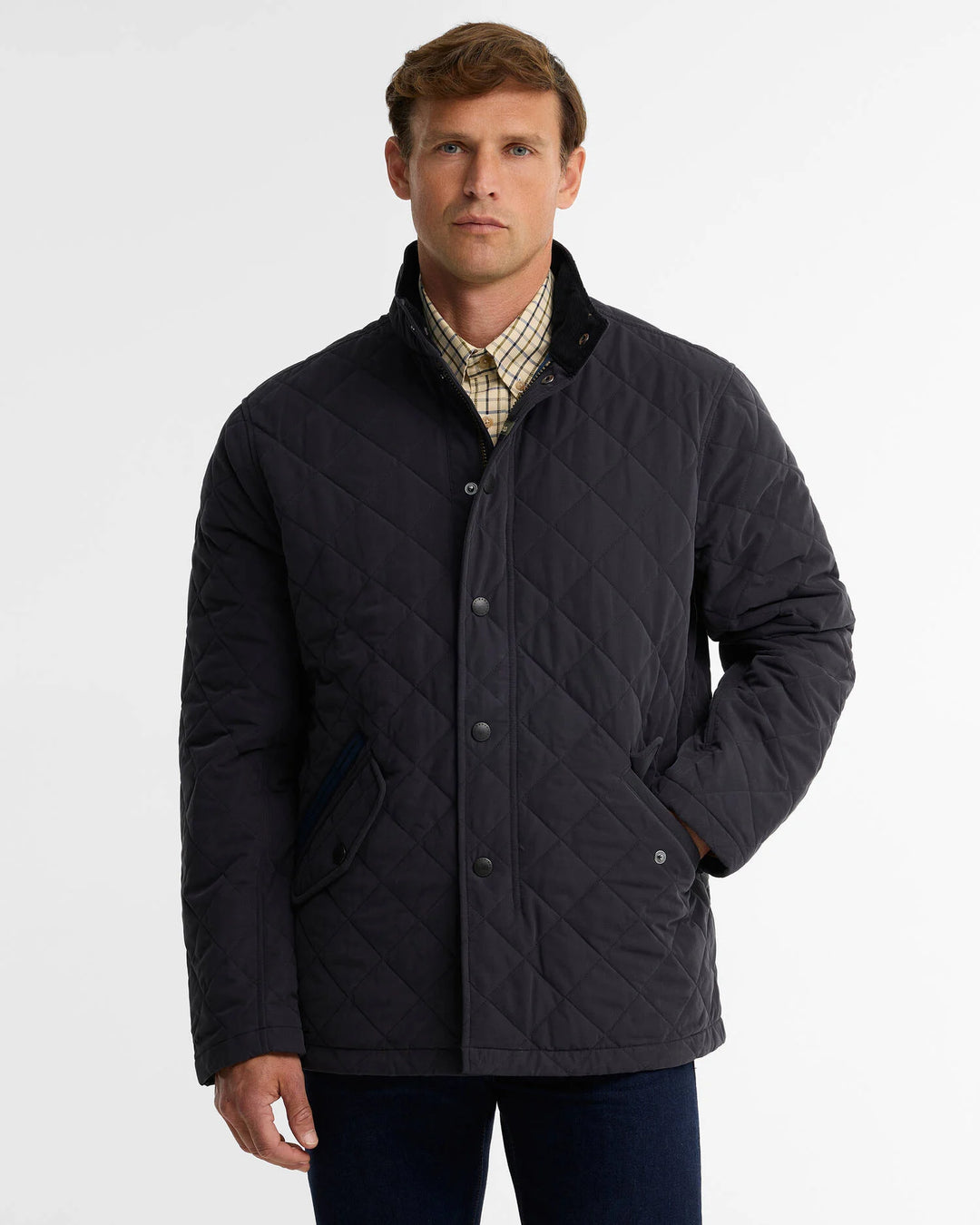 Barbour Shoveler Quilted Jacket - Classic Navy