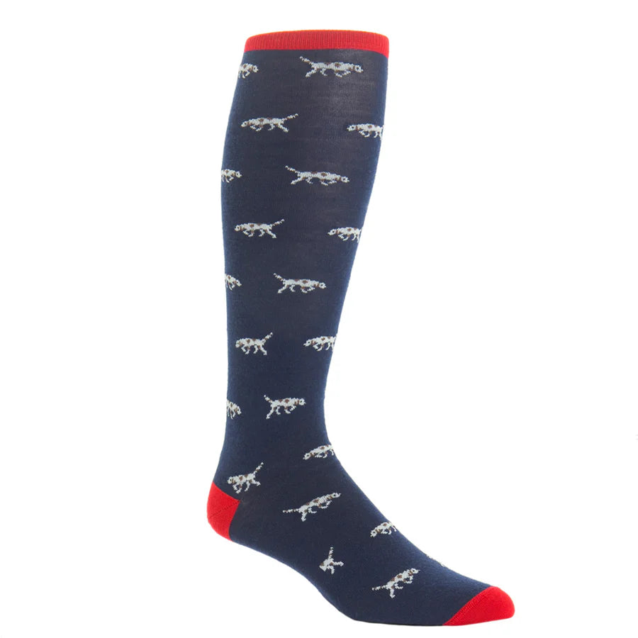 The Shirt Shop Dress Socks - Navy Birdie OTC