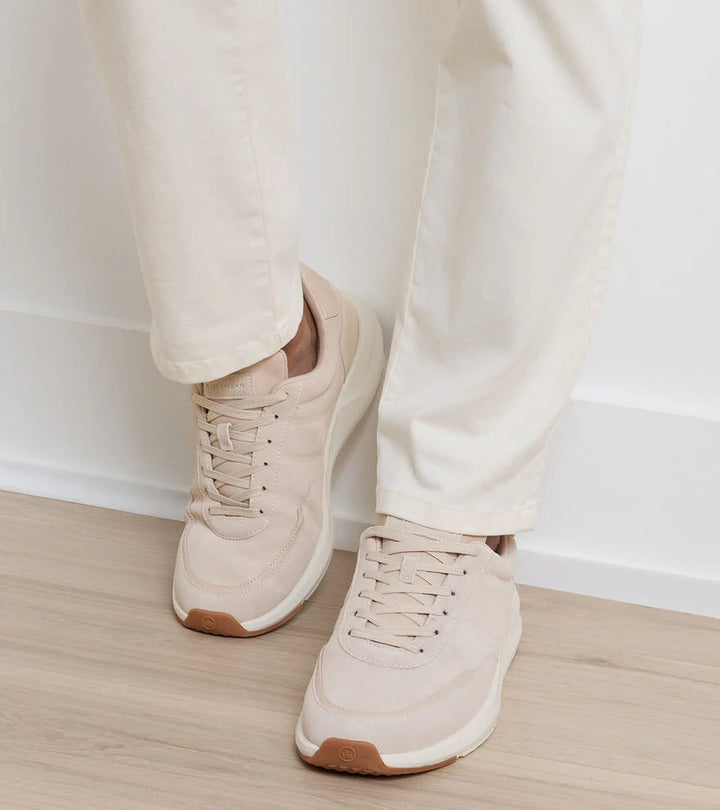 Peter Millar Journeyman Suede Sneaker- Stone