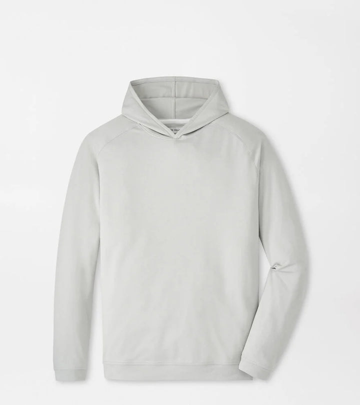 Peter Millar Pine Performance Hoodie- British Grey (Script "A")