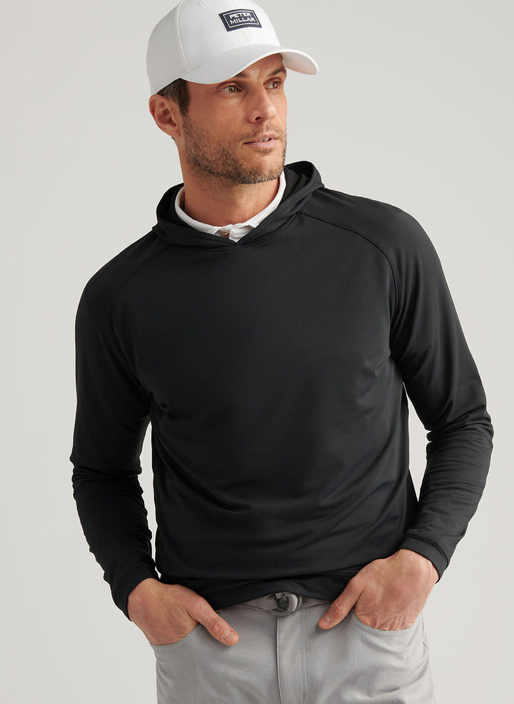 Peter Millar Pine Performance Hoodie- Black
