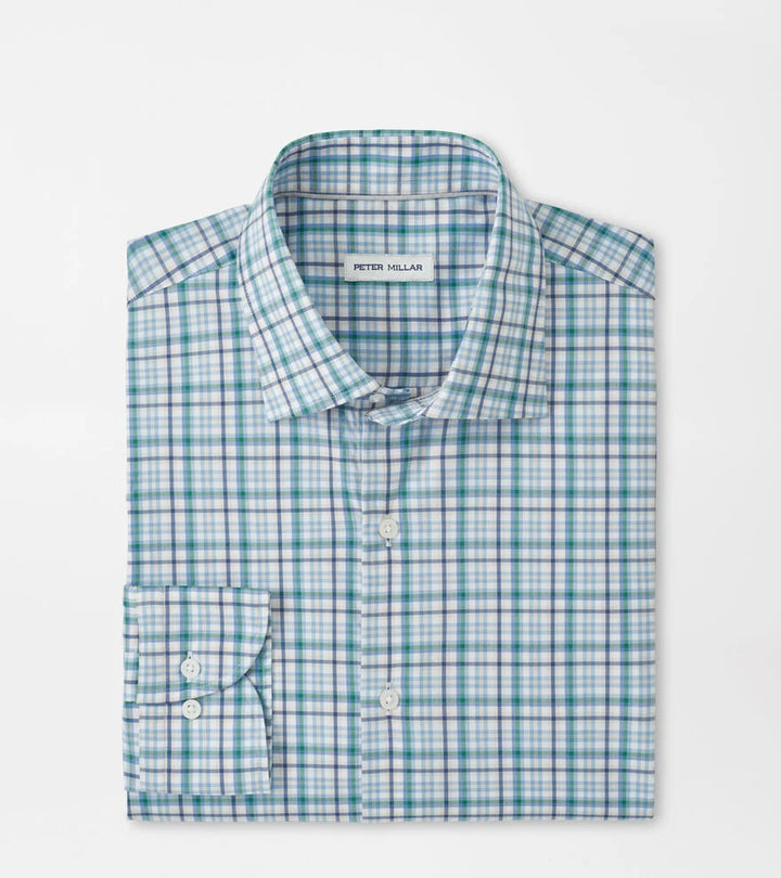 Peter Millar Simon Crown Lite Cotton Stretch Sport Shirt- Windsor Blue