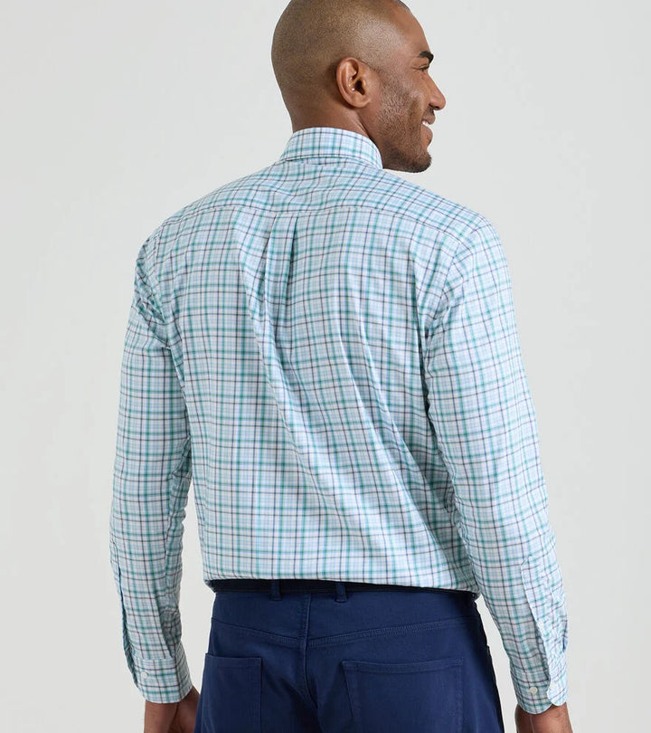 Peter Millar Simon Crown Lite Cotton Stretch Sport Shirt- Windsor Blue