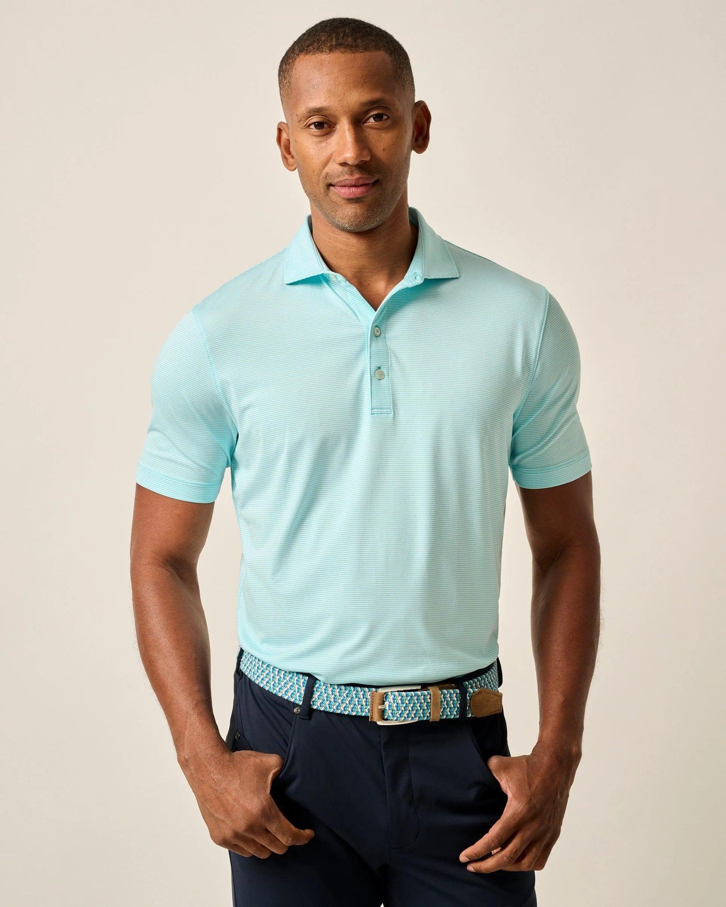 Johnnie-O Lyndonn Stripe Performance Polo (3 Colors)
