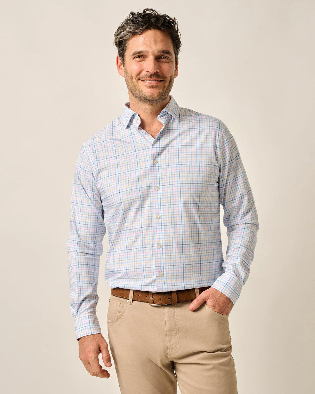 Johnnie-O Singleton Performance Button Up