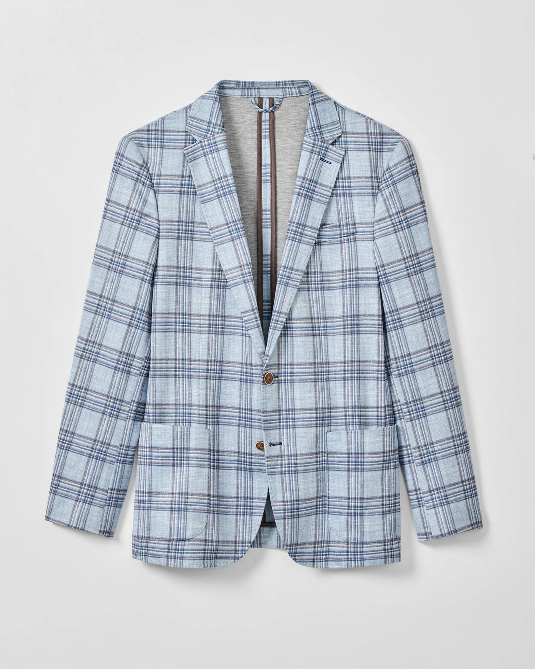 Johnnie-O Samuel Top Shelf Printed Knit Sport Coat - Gulf Blue