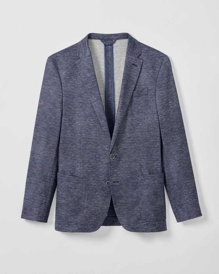 Johnnie-O Swindon Top Shelf Printed Knit Sport Coat - Navy